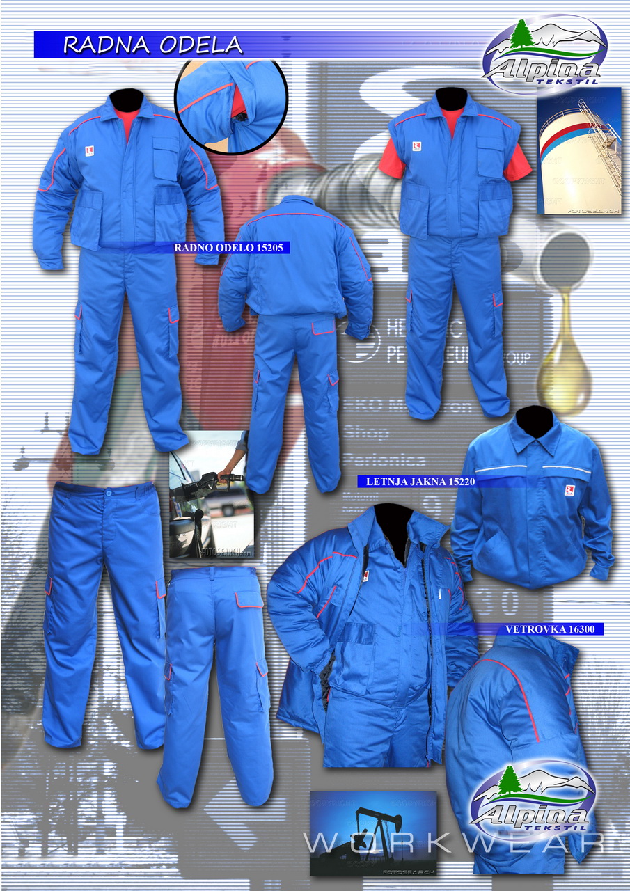 Radno odelo za naftnu industriju, Eko Racing, Alpina Tekstil Šabac